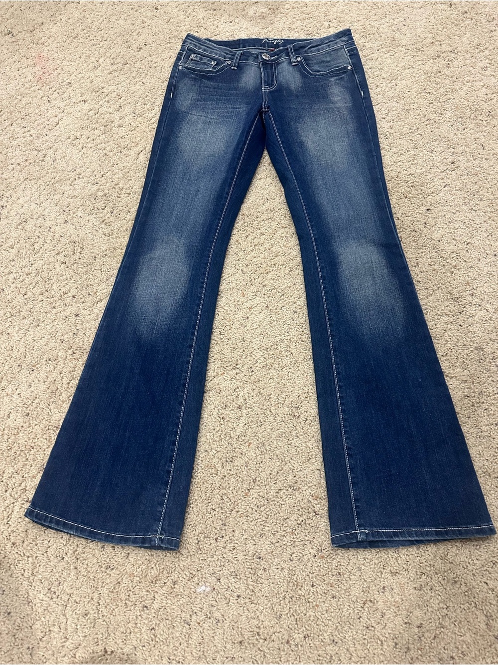 Miss Me Firefly Bootcut Flare Jeans Dark Wash Stretch 30x32 Y2K